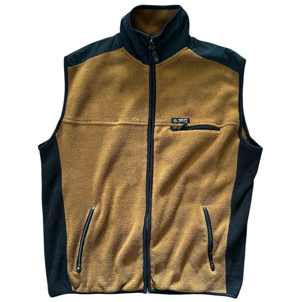 Misty Mountain Fleece Vest Brown Black Men’s Size Medium